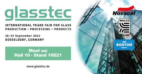 WALCO® sarà presente al Glasstec di Düsseldorf, dal 20 al 23 settembre 2022. 